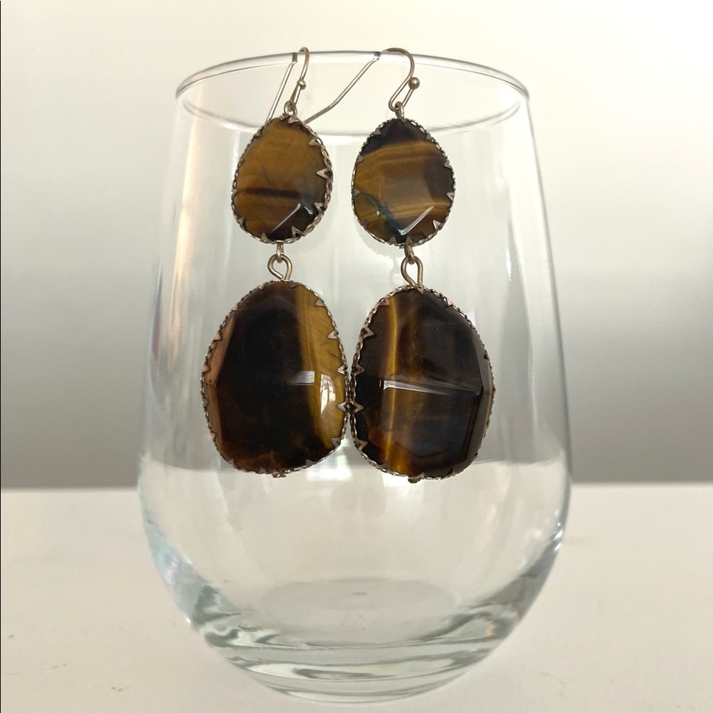 Baublebar tiger’s eye earrings